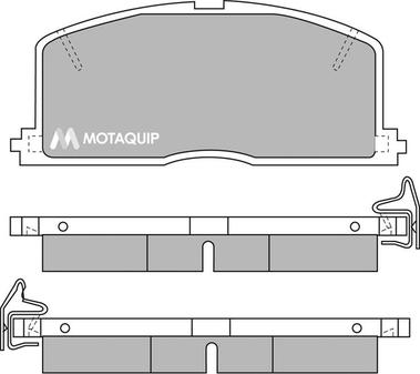 Motaquip LVXL353 - Гальмівні колодки, дискові гальма autocars.com.ua