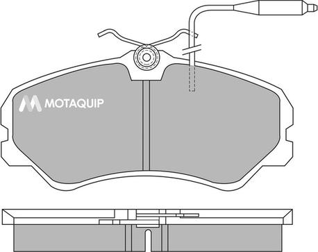 Motaquip LVXL376 - Гальмівні колодки, дискові гальма autocars.com.ua