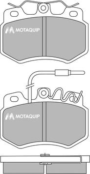 Motaquip LVXL378 - Гальмівні колодки, дискові гальма autocars.com.ua