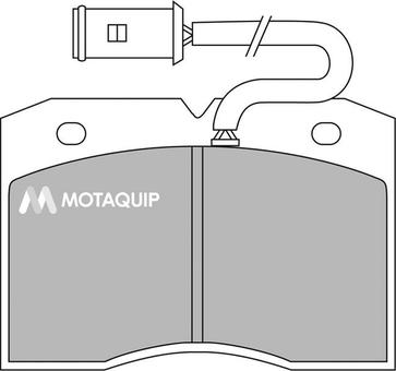 Motaquip LVXL416 - Гальмівні колодки, дискові гальма autocars.com.ua