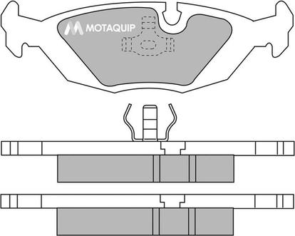 Motaquip LVXL433 - Тормозные колодки, дисковые, комплект autodnr.net