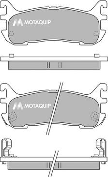 Motaquip LVXL440 - Тормозные колодки, дисковые, комплект autodnr.net
