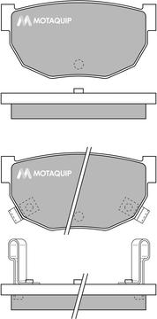 Motaquip LVXL525 - Гальмівні колодки, дискові гальма autocars.com.ua