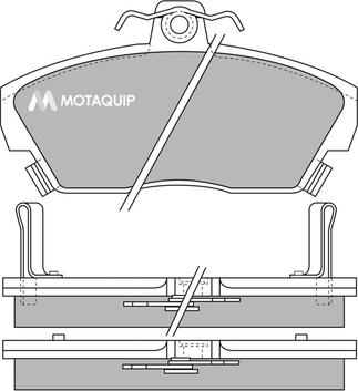 Motaquip LVXL532 - Тормозные колодки, дисковые, комплект autodnr.net