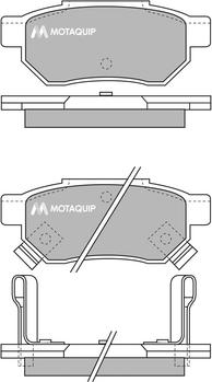 Motaquip LVXL533 - Тормозные колодки, дисковые, комплект autodnr.net