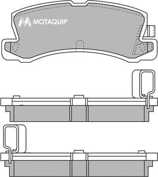 Motaquip LVXL575 - Тормозные колодки, дисковые, комплект autodnr.net