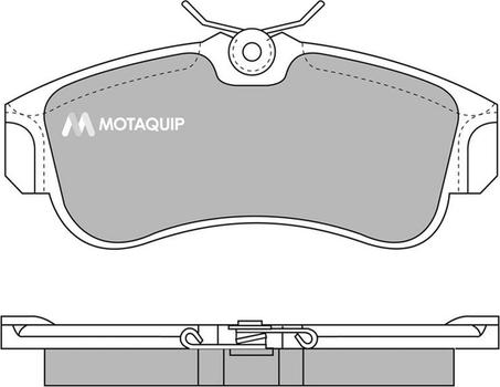 Motaquip LVXL597 - Гальмівні колодки, дискові гальма autocars.com.ua