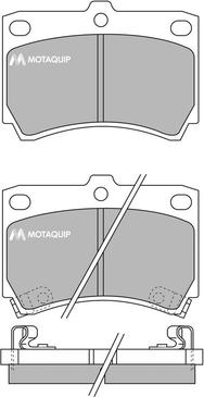 Motaquip LVXL629 - Тормозные колодки, дисковые, комплект autodnr.net