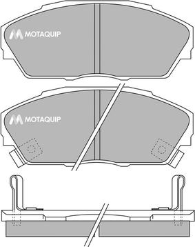 Motaquip LVXL642 - Гальмівні колодки, дискові гальма autocars.com.ua