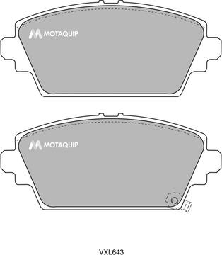 Motaquip LVXL643 - Гальмівні колодки, дискові гальма autocars.com.ua