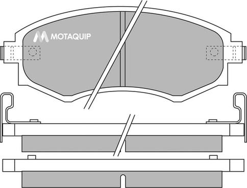Motaquip LVXL645 - Тормозные колодки, дисковые, комплект autodnr.net
