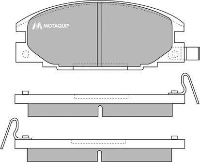 Motaquip LVXL646 - Гальмівні колодки, дискові гальма autocars.com.ua