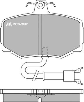 Motaquip LVXL647 - Гальмівні колодки, дискові гальма autocars.com.ua