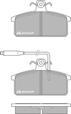 Motaquip LVXL652 - Гальмівні колодки, дискові гальма autocars.com.ua