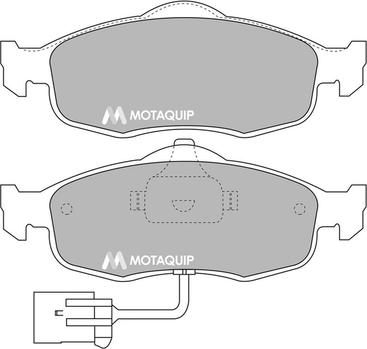 Motaquip LVXL661 - Гальмівні колодки, дискові гальма autocars.com.ua