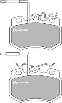 Motaquip LVXL677 - Гальмівні колодки, дискові гальма autocars.com.ua