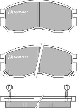 Motaquip LVXL719 - Тормозные колодки, дисковые, комплект autodnr.net