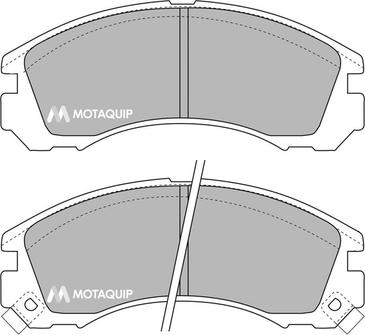 Motaquip LVXL721 - Тормозные колодки, дисковые, комплект autodnr.net