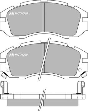 Motaquip LVXL732 - Тормозные колодки, дисковые, комплект autodnr.net