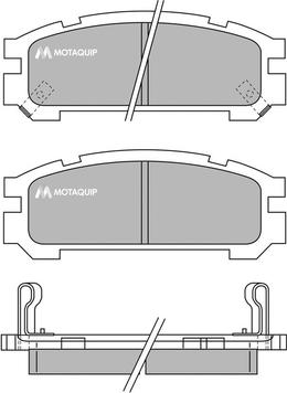 Motaquip LVXL733 - Тормозные колодки, дисковые, комплект autodnr.net