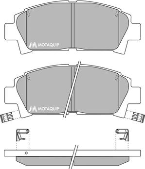 Motaquip LVXL735 - Гальмівні колодки, дискові гальма autocars.com.ua