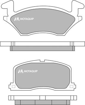 Motaquip LVXL736 - Гальмівні колодки, дискові гальма autocars.com.ua