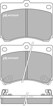 Motaquip LVXL744 - Тормозные колодки, дисковые, комплект autodnr.net