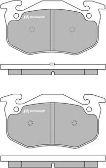Motaquip LVXL745 - Гальмівні колодки, дискові гальма autocars.com.ua