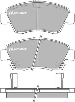 Motaquip LVXL752 - Гальмівні колодки, дискові гальма autocars.com.ua
