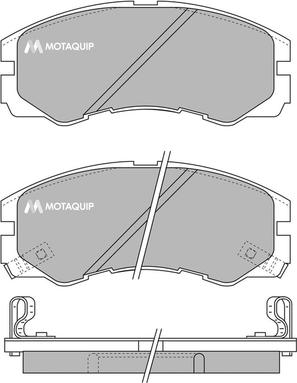 Motaquip LVXL756 - Гальмівні колодки, дискові гальма autocars.com.ua