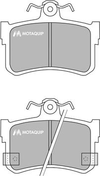 Motaquip LVXL772 - Гальмівні колодки, дискові гальма autocars.com.ua