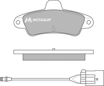 Motaquip LVXL781 - Гальмівні колодки, дискові гальма autocars.com.ua