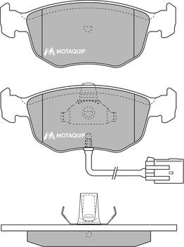 Motaquip LVXL782 - Гальмівні колодки, дискові гальма autocars.com.ua