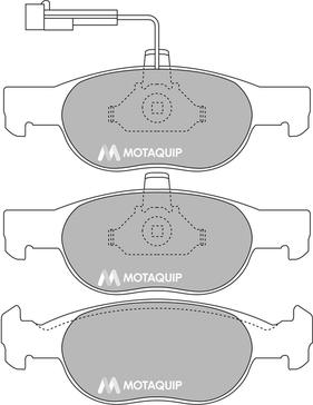 Motaquip LVXL869 - Гальмівні колодки, дискові гальма autocars.com.ua
