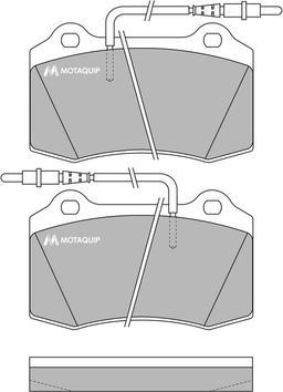 Motaquip LVXL983 - Гальмівні колодки, дискові гальма autocars.com.ua