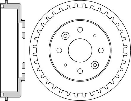 Motaquip VBD54 - Гальмівний барабан autocars.com.ua