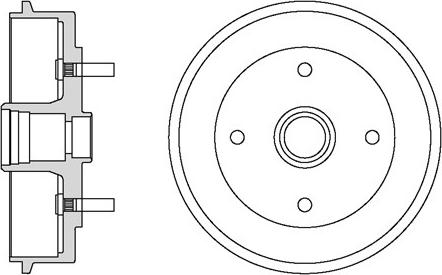 Motaquip VBD611 - Гальмівний барабан autocars.com.ua