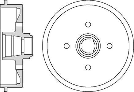 Motaquip VBD636 - Гальмівний барабан autocars.com.ua