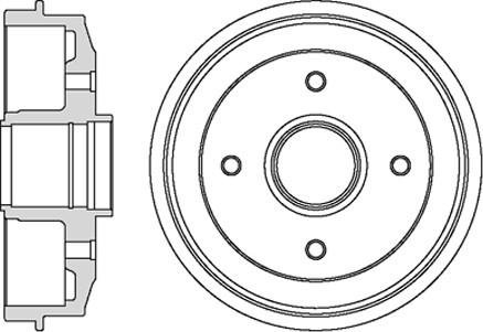 Motaquip VBD646 - Гальмівний барабан autocars.com.ua