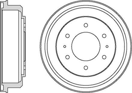 Motaquip VBE638 - Гальмівний барабан autocars.com.ua