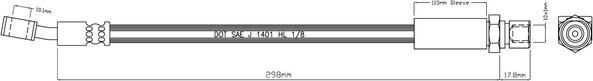 Motaquip VBH1023 - Тормозной шланг autodnr.net