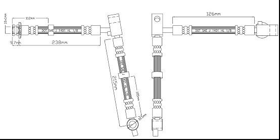 Motaquip VBH1130 - Гальмівний шланг autocars.com.ua