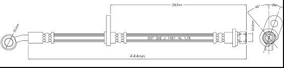 Motaquip VBH1161 - Гальмівний шланг autocars.com.ua