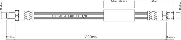 Motaquip VBH438 - Тормозной шланг autodnr.net