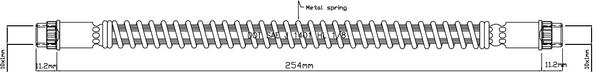 Motaquip VBH814 - Гальмівний шланг autocars.com.ua