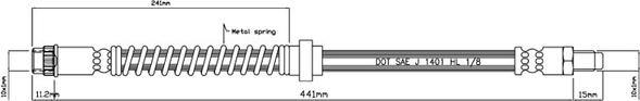 Motaquip VBH827 - Тормозной шланг autodnr.net