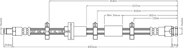 Motaquip VBH840 - Тормозной шланг autodnr.net