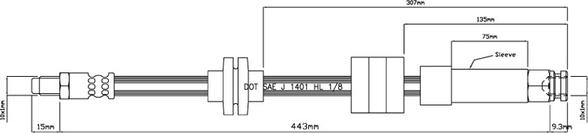 Motaquip VBH847 - Тормозной шланг autodnr.net