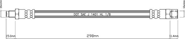 Motaquip VBH949 - Тормозной шланг autodnr.net