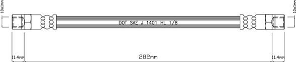 Motaquip VBH966 - Тормозной шланг autodnr.net